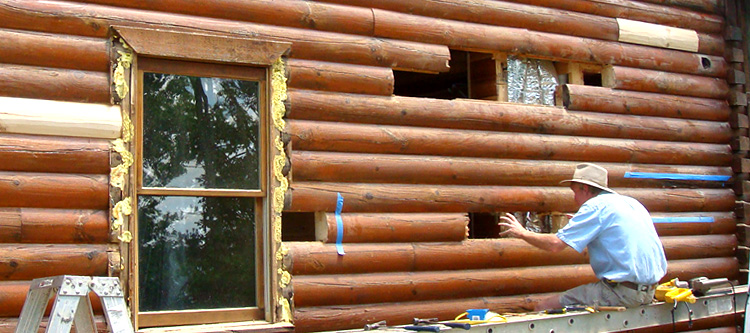 Log Home Repair Sandy Level, Virginia