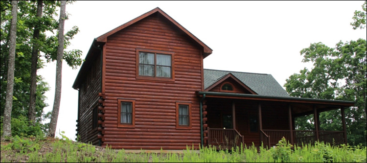 Professional Log Home Borate Application  Pittsylvania County, Virginia